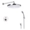 Thermostatic Rain Shower System with Handheld, Rain Shower Head, Shower Faucet Set